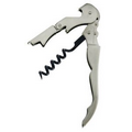 Duo-Lever Stainless Steel Corkscrew w/Smart-Kut Two Wheel Foil Cutter